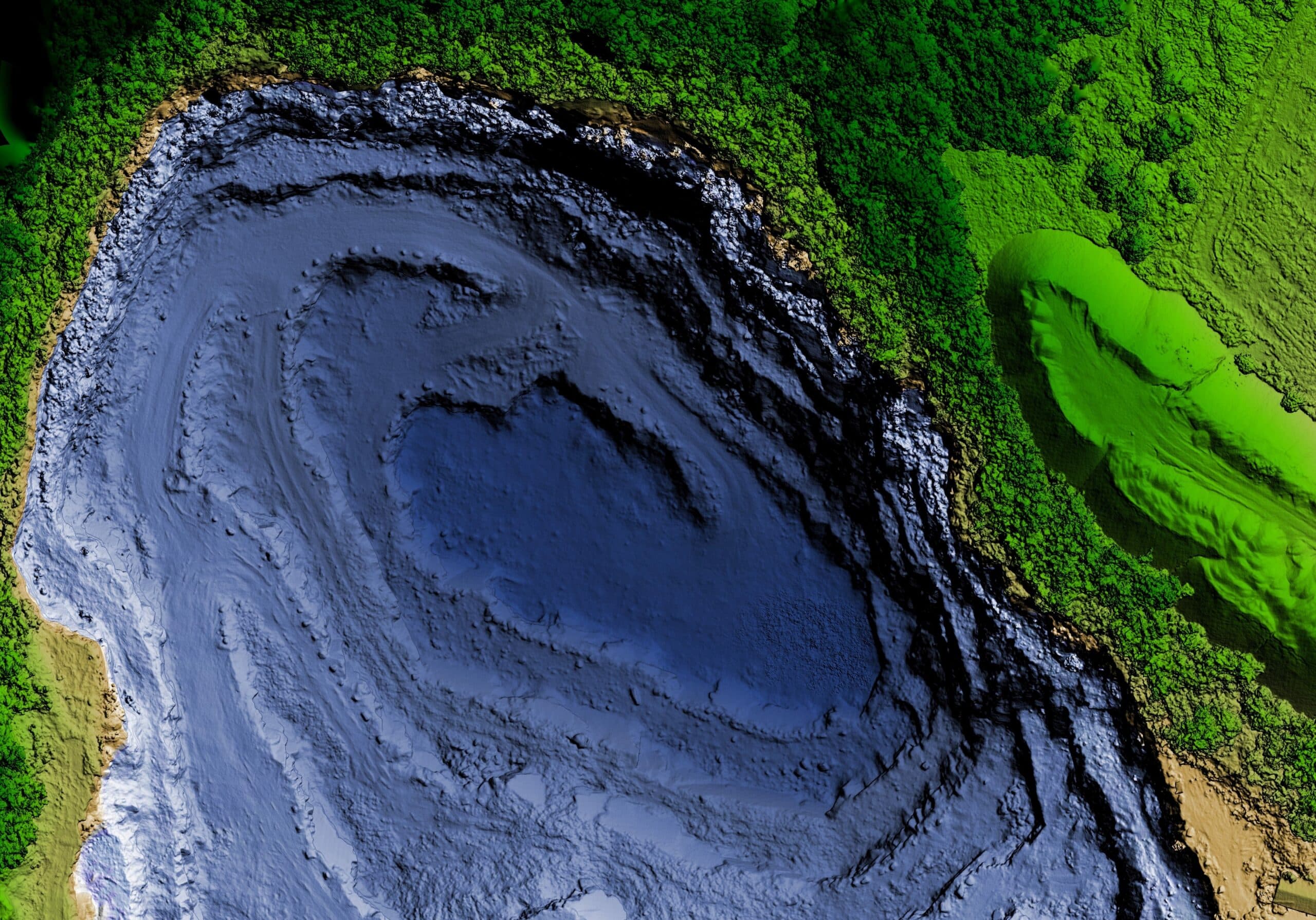 Dem Digital Elevation Model. Gis Product Made After Proccesing Aerial Pictures